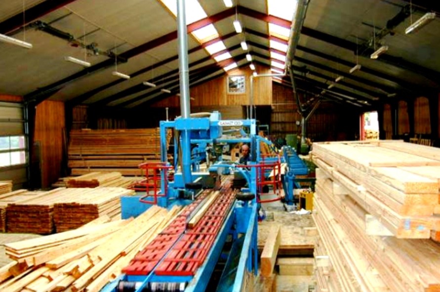 Открытие деревообрабатывающего цеха